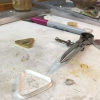 soldered together, ready to add the bail