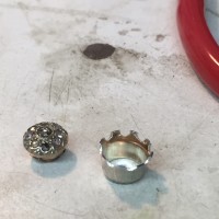 custom bezel for Diana's pendant