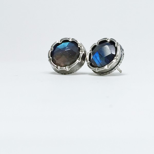 Fancy Studs with Labradorite